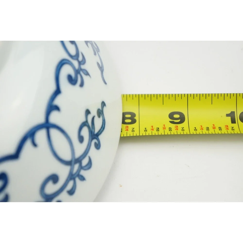 Yokohama Studio Cereal Bowls Blue White Ceramic Made in Japan Excellent